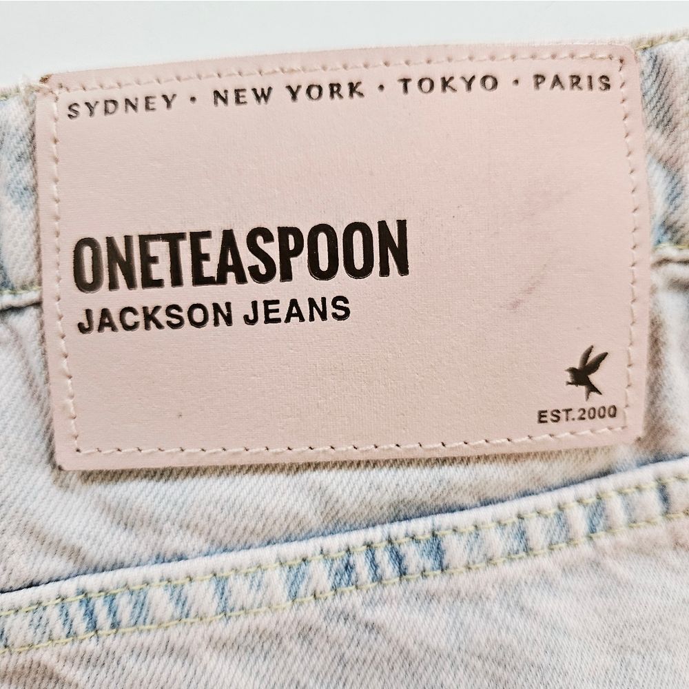 Free People x One Teaspoon Jackson Wide Leg Jeans Limited Edition Pink Haze 28 - Picture 13 of 15